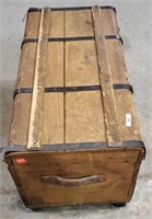 Antique wooden trunk