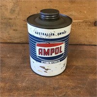 Ampol 1/4 Gallon Oil Tin
