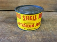 1930's Shell Petroleum Jelly 1lb Tin Embossed Lid