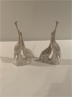 Pair Cappdimonte Bird Figurines