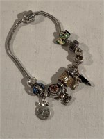 Persona Sterling Silver Charm Bracelet