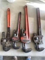 (4) Pipe Wrenches