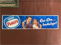 Original Peters Tin Advertising Sign