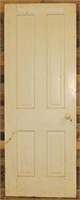 Vintage White Wooden Door 27.5"x73.5"