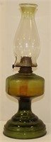 Large Olive Green Base Oil Lamp