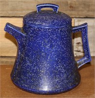 Blue Speckled Ceramic Coffee Pot