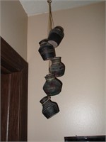 Hanging clay pots 3.5"
