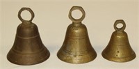 (Lot of 3) Brass Pakistan Bells