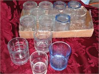 assorted juice glasses