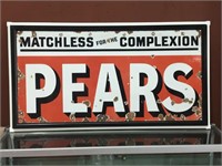 Original Pears Matchless For Complexion EnamelSign