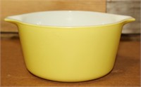 Yellow-Green Pyrex Casserole Dish
