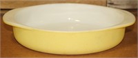 Speckled Yellow Pyrex Round Cake Plate #221