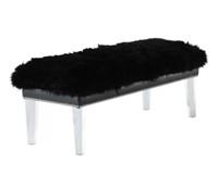Black Ottavia Upholstered Bench