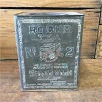 Robur Tea No2 5lb Embossed Tea Tin