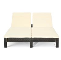 Belleview Wicker Double Reclining Chaise Lounge