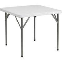 34'' Square Granite Beige  Plastic Folding Table