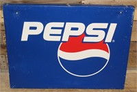 23" X 30" Metal Pepsi Sign (Double sided)