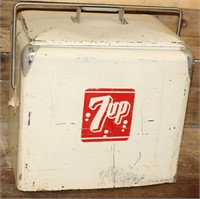 Vintage 7up Metal Cooler