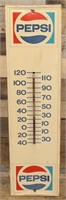 Vintage Metal Pepsi Thermometer
