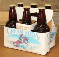Sioux City Cream Soda 6 Pack Carrier w/bottles