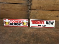 2 x Tooheys Perspex Point of Sale Signs