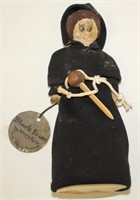 Vintage Handmade Black Friar Doll by Mary Rose