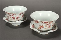 Good Pair of Chinese Qing Dynasty Tea Bowls and