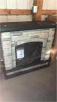 Allen Roth Electric Fireplace has some damage