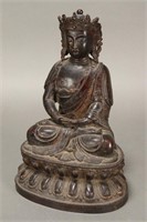 Chinese Bronze Figure of Guan Yin,