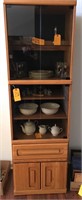 OAK DISPLAY CABINET