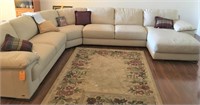 CINDY CRAWFORD HOME LEATHER SECTIONAL 4 PC.