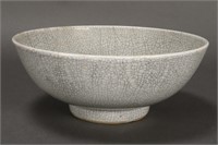 Chinese Yuan Dynasty (1279–1368) Ge Ware Bowl,