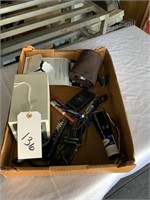 Box Lot of Misc office supplies