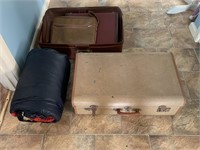 2 x Suit Cases and Sleeping Bag