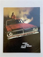 Ford Falcon XW XY Dealership Brochure inc GT