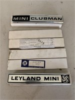 Qty NOS Leyland Mini Car Badges