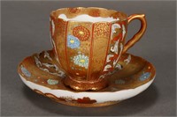 Stunning and Fine Kutani Porcelain Cup and Saucer,