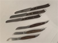 Japan & Italy Steak Wood Handle Knives