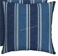 allen + roth $38 Retail Throw Pillow Striped Blue