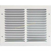 Return Air Vent Grille, White with Fixed Blades