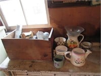 box,jars & flower pots
