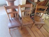 3 antique chairs