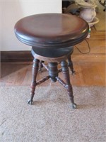 ball clawfoot organ stool