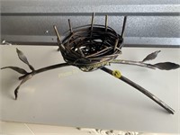 Metal bird nest