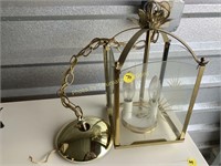 Brass & Glass hanging lamp