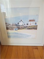 Beach painting watercolor by Anthony Waller
