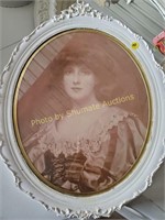 Oval frame portrait
