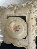 Ornate framed plate