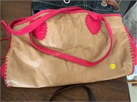 Limited Collection Tan and Pink purse