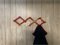 Red coat rack